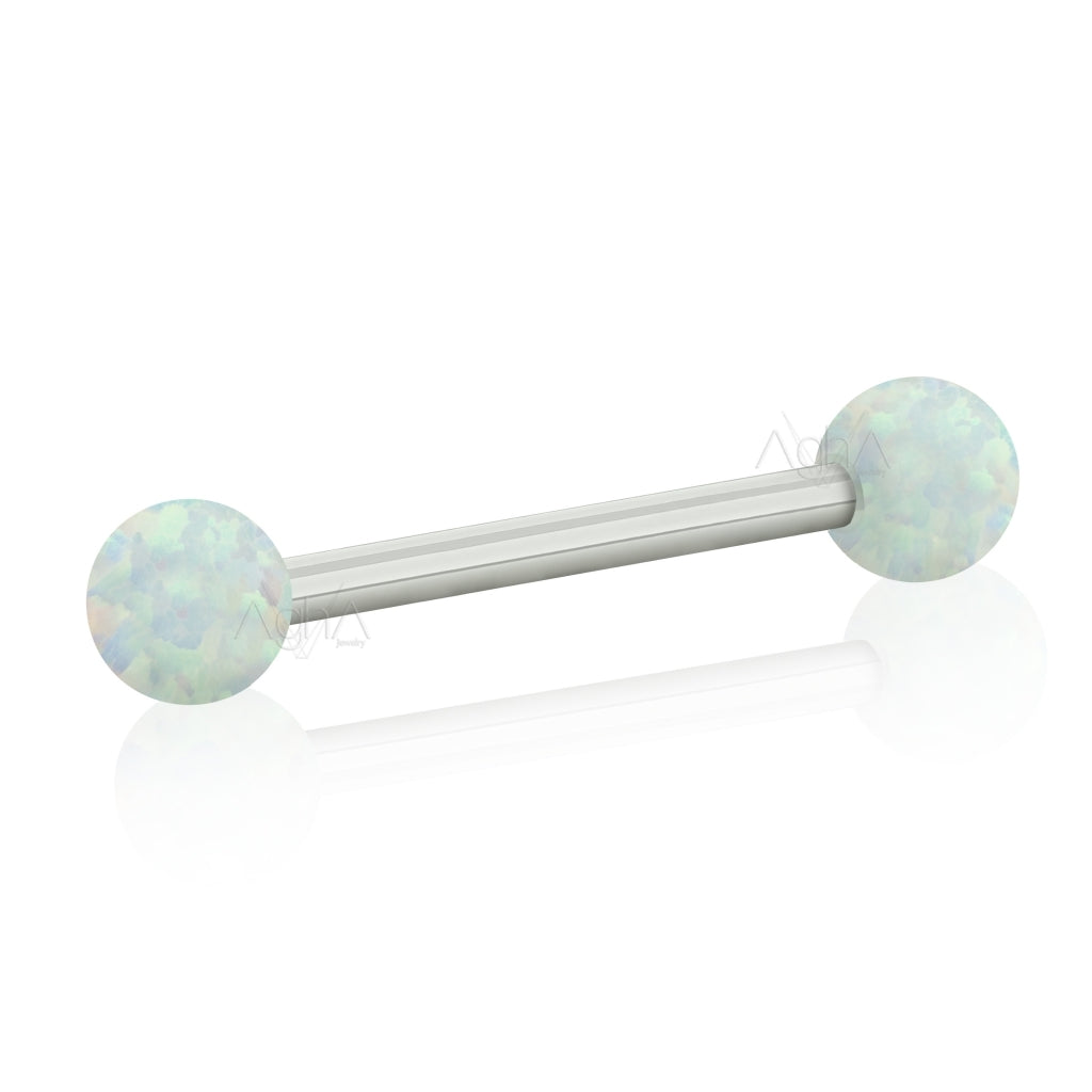 SINGLE 12g Implant Grade Titanium, Internally Threaded Opal Ball