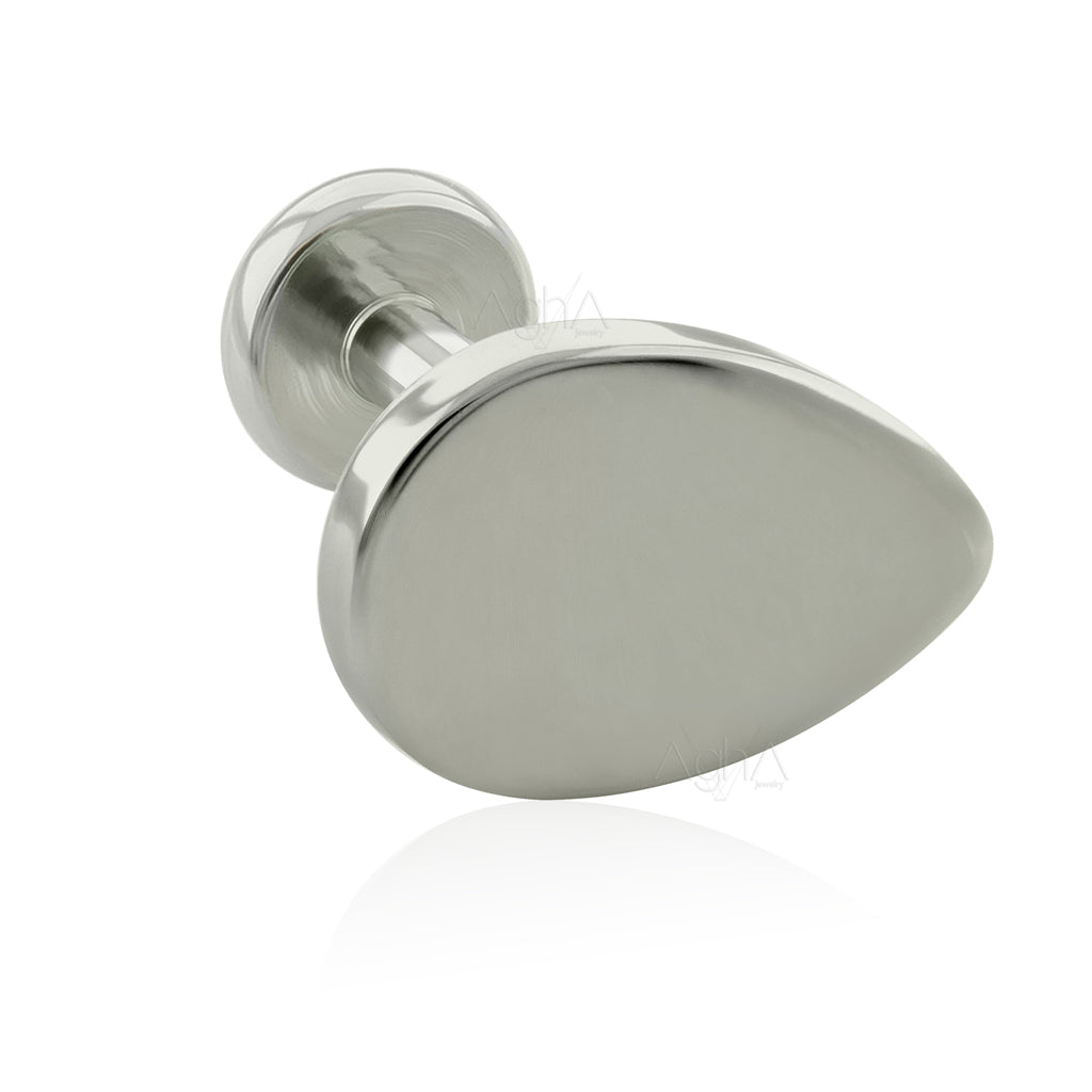 18g,Titanium ASTM F136,Internally Threaded Small Back Labret with Tear ...