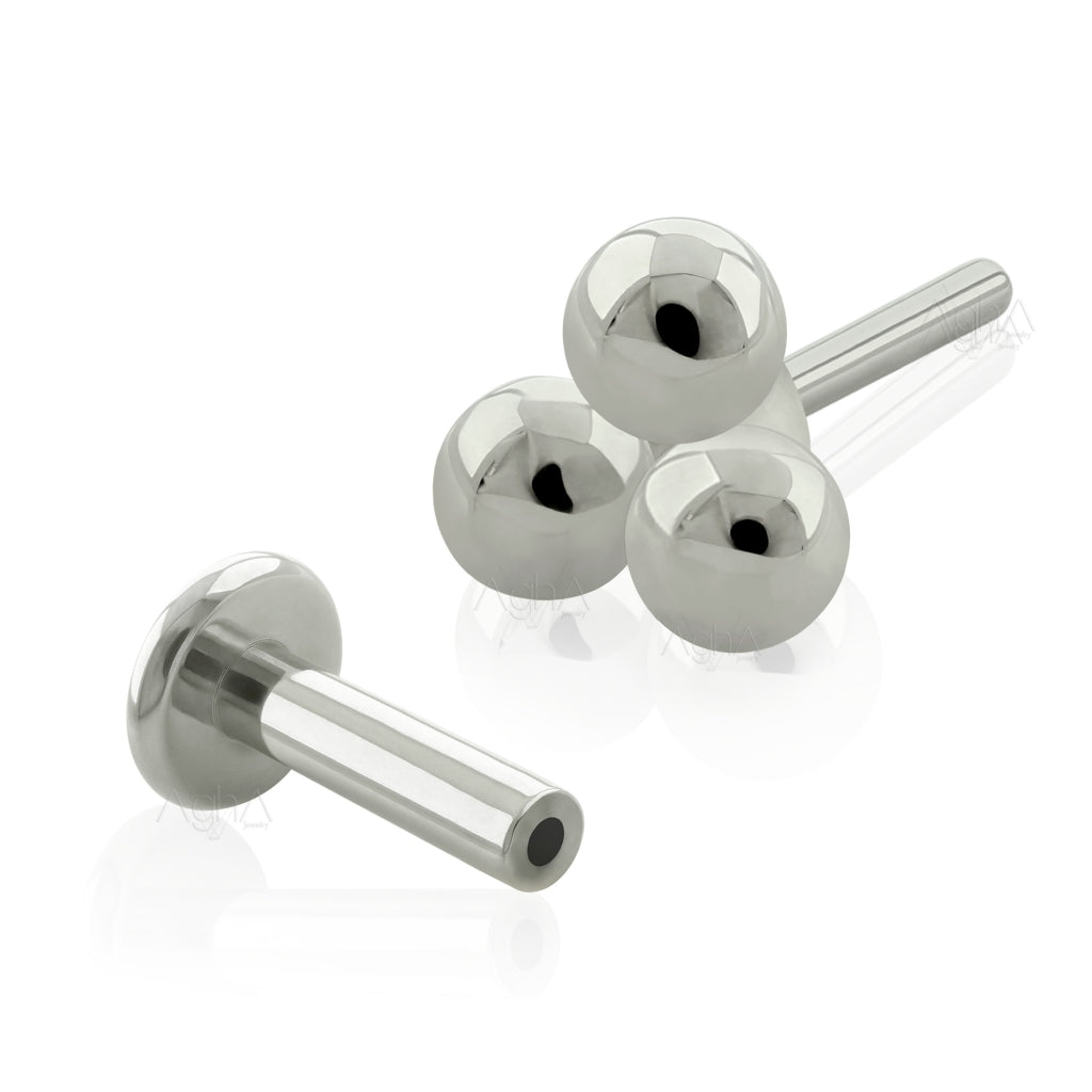 20g, Titanium ASTM F136, Threadless Labret with Quimbaya Accessory (To ...