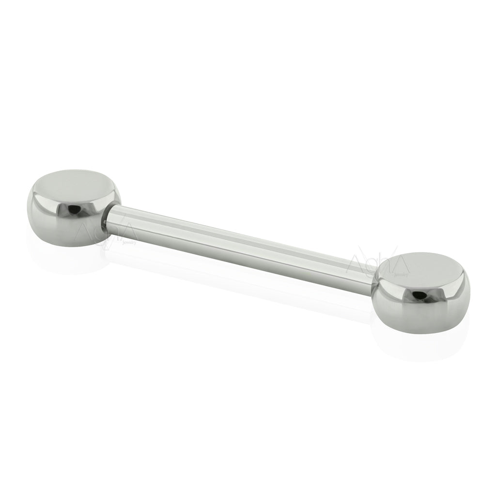 14g Titanium ASTM F136, Internally Threaded Flat Nipple Barbell// Nipp